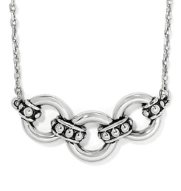 Brighton Brighton Silver Pretty Tough Stud Trio Necklace