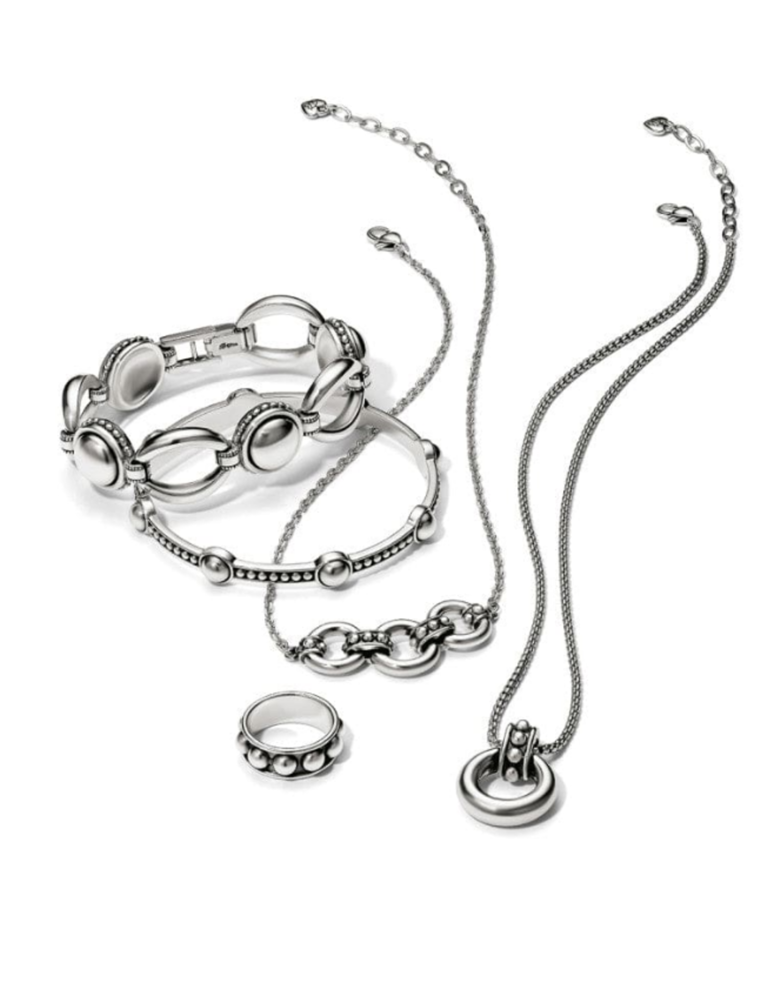 Brighton Brighton Silver Pretty Tough Stud Trio Necklace