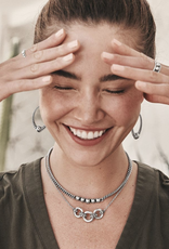 Brighton Brighton Silver Pretty Tough Stud Trio Necklace