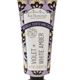 Violet & White Amber Scented Botanical Hand Cream 1.5 fl oz