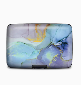 Monarque Armored Wallet Blue Marble RFID Protected O