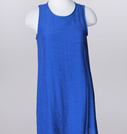 - Cobalt  Round Neck Sleeveless Lined Dress