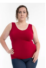 - Red RELAXED Reversible Neckline Tank