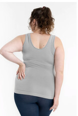 - Grey RELAXED Reversible Neckline Tank