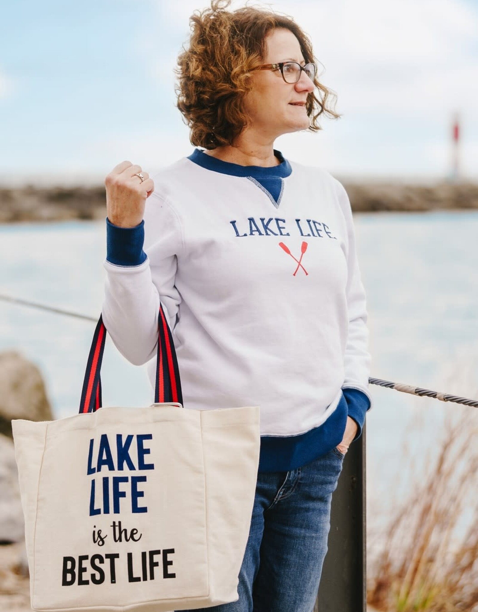 Lake Life - 100% Cotton Twill Tote Bag