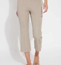 Lysse French Beige Pull-On Bootcut Cropped Ankle Pant