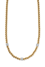 Brighton Gold Meridian Petite Beads Station Necklace