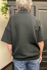 - Rae Mode Black Cowl Neck Short Sleeve Top BA