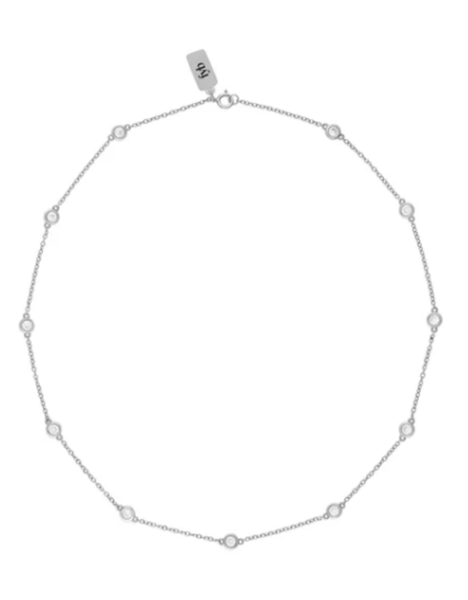 Sterling Silver Demi-Fine RIAN CZ Necklace