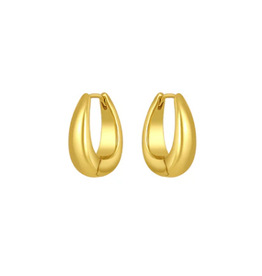 18K Gold Plated Sterling Silver Demi-Fine LANA Hoop Earrings
