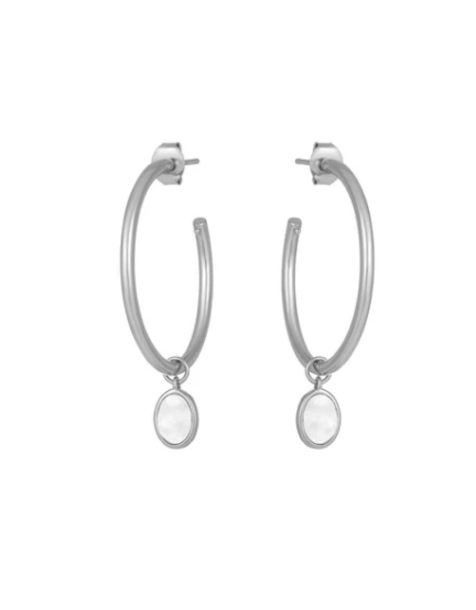 Sterling Silver Demi-Fine Catalina Hoop Earrings