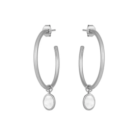 Sterling Silver Demi-Fine Catalina Hoop Earrings