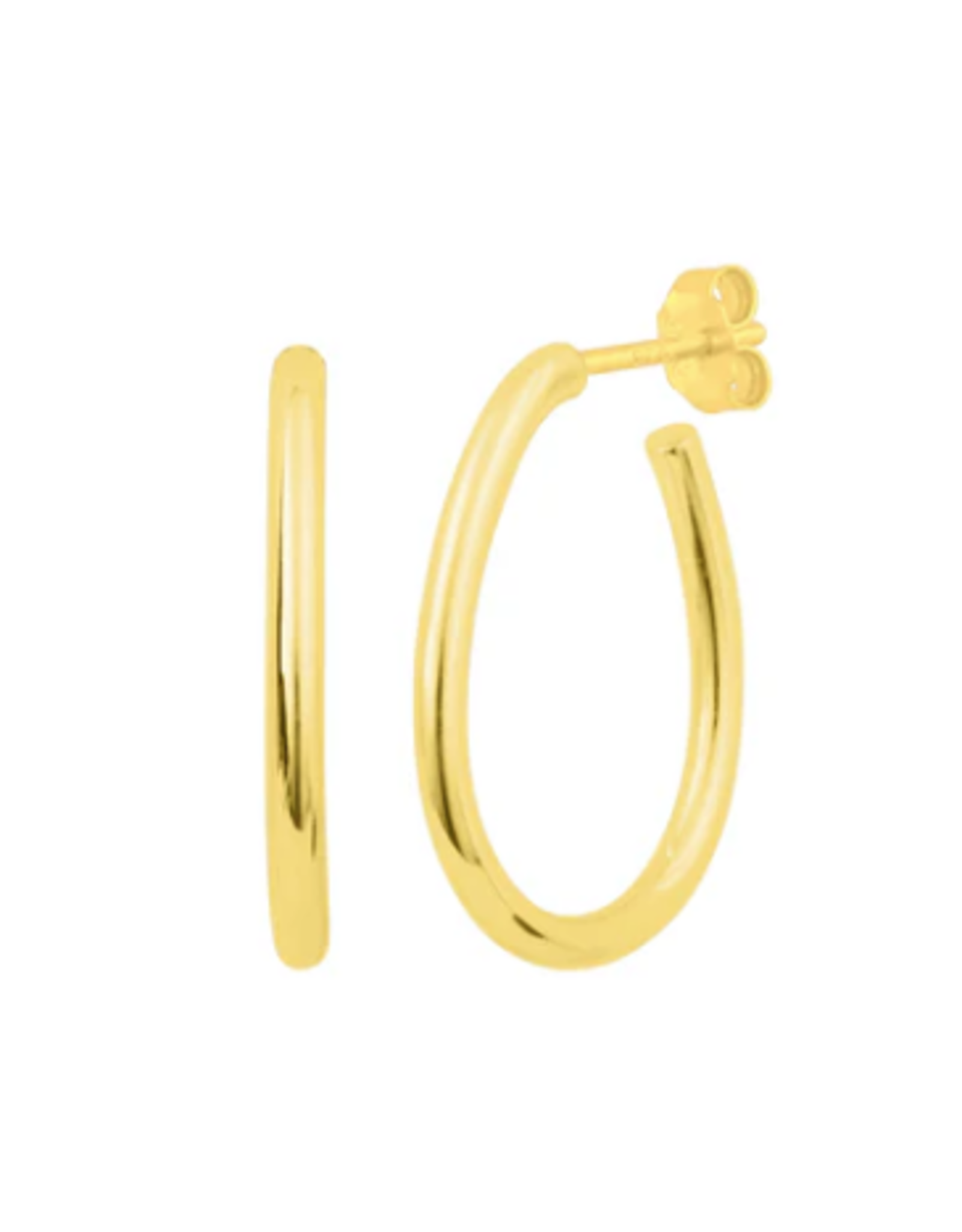 18K Gold Plated Sterling Silver Demi-Fine Jocelyn Hoop Earrings