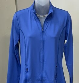 Lulu B Blue Full-Zip Long Sleeve Jacket