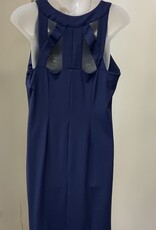 Lulu B Navy Round Neck Sleeveless Dress w/Open Strappy Back