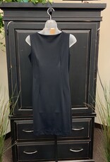 Lulu B Black Round Neck Sleeveless Mid Length Dress