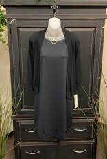 Lulu B Black Round Neck Sleeveless Mid Length Dress