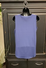 Lulu B Navy Sleeveless Key Hole Top