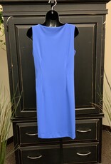 Lulu B Blue  Round Neck Sleeveless Mid Length Dress