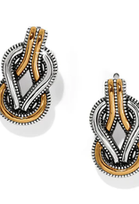 Brighton Brighton Gold/Silver Interlok Harmony Post Earring