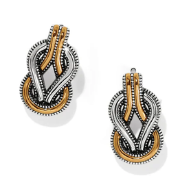Brighton Brighton Gold/Silver Interlok Harmony Post Earring