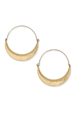 Brighton Palm Canyon Large Gold Hoop Earring
