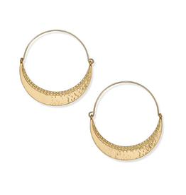 Brighton Palm Canyon Large Gold Hoop Earring