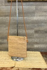 - Simply Noelle Linear Print Cork Handbag LC