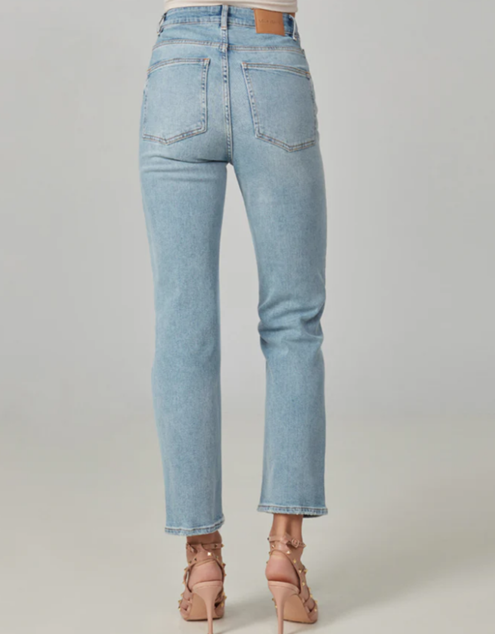 Lola Jeans Lola DENVER  Light Wash Denim Hi-Rise Straight Leg Jean CR