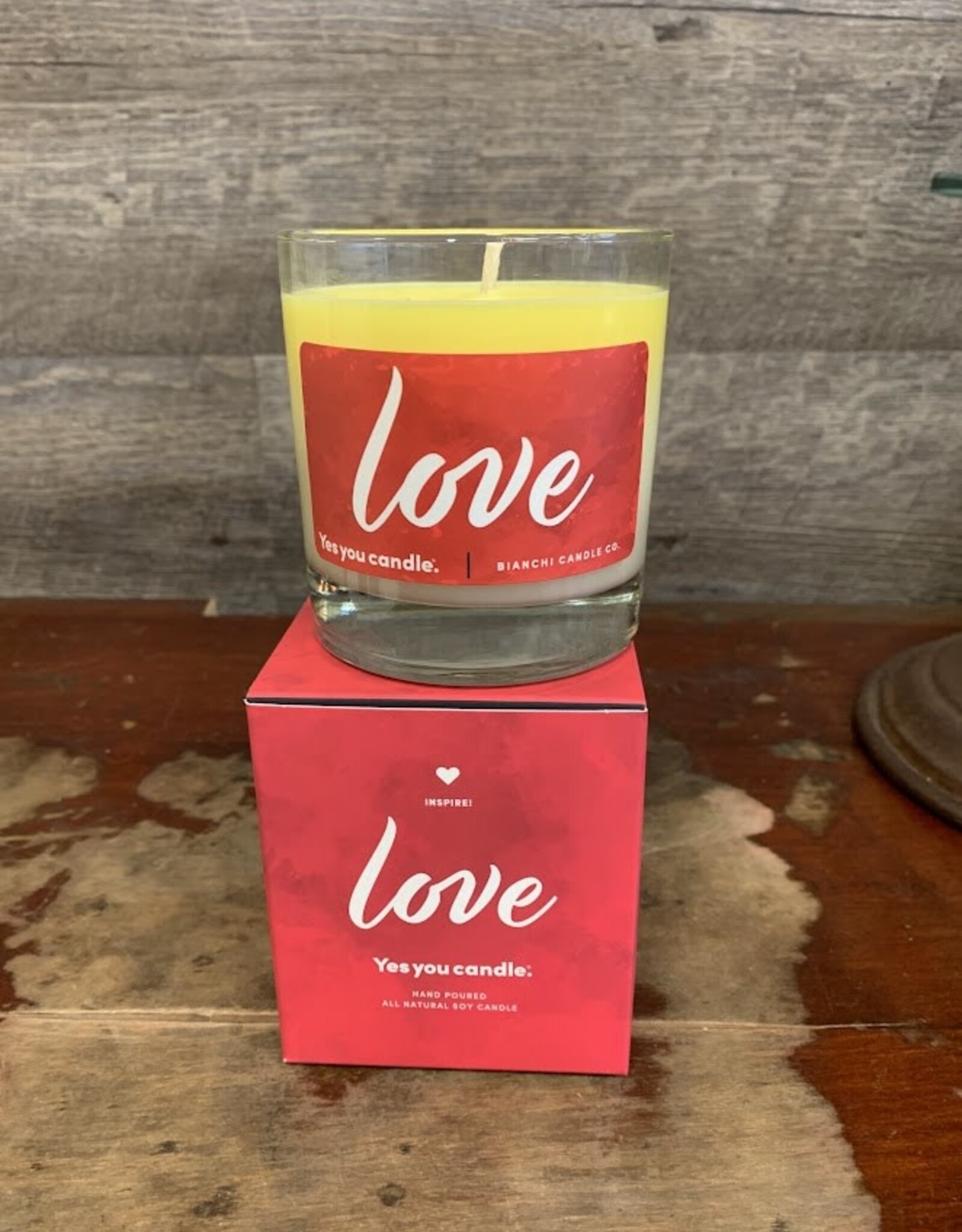 Bianchi Candle CO Yes You Can Candle Love