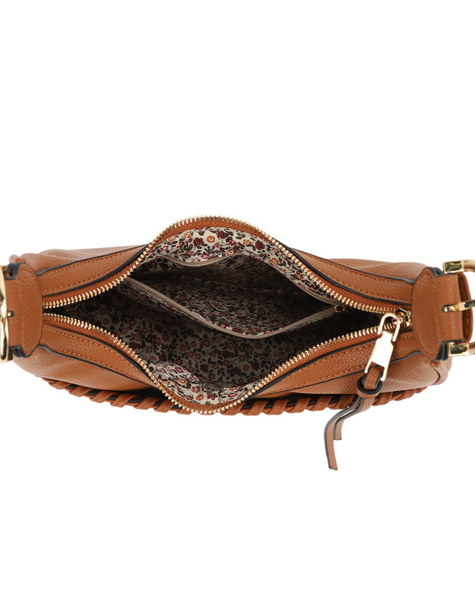 KAYLA + AVA KAYLA + AVA Light Coffee Crescent Cross-body/Shoulder Bag BO