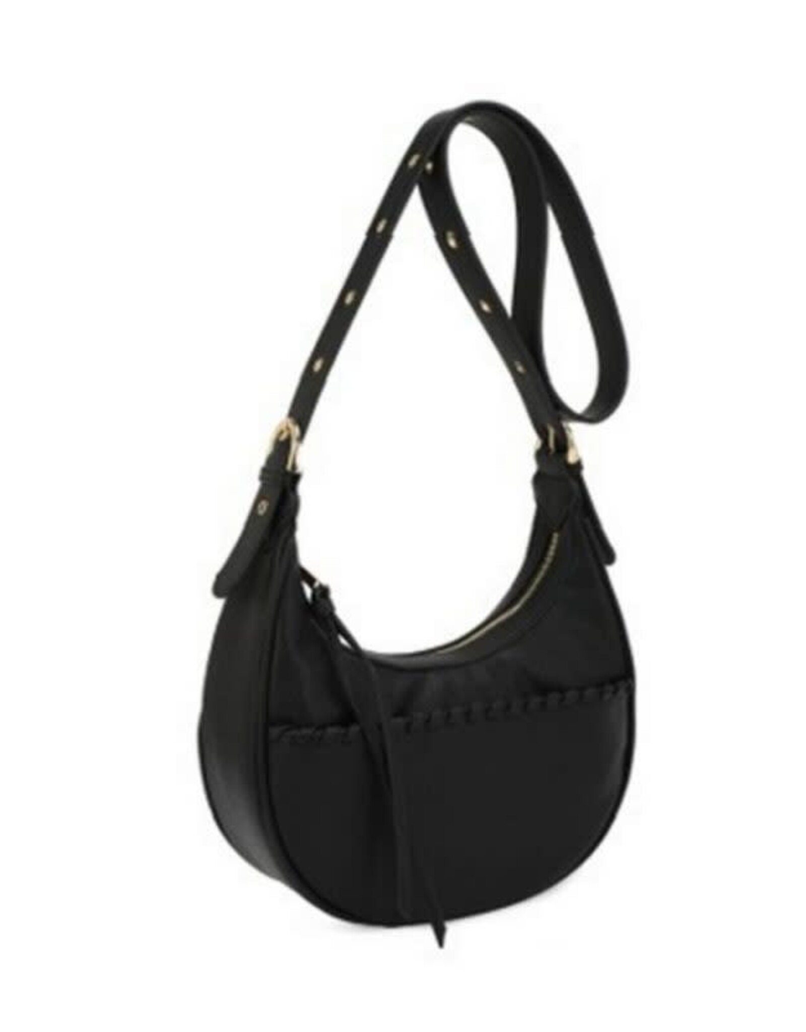 KAYLA + AVA KAYLA + AVA Light Black Crescent Cross-body/Shoulder Bag BO