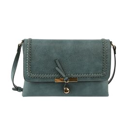 Le Miel Le Miel Blue Whipstitch Accent Cross-Body BO