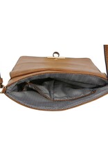 Le Miel Le Miel Black Whipstitch Accent Cross-Body BO
