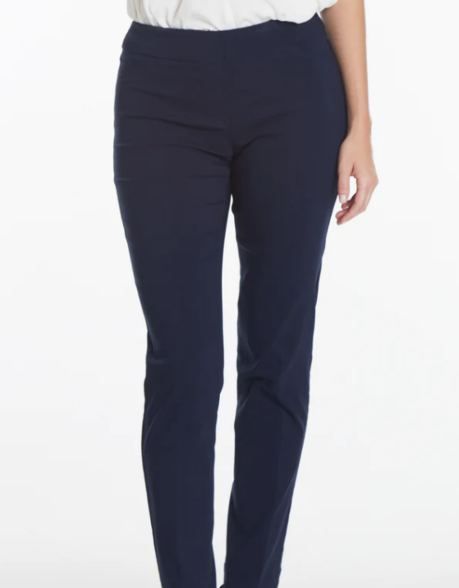 Slimsation Slim-Sation  Mid-Night Navy Textured Detail Pull On Pant AK