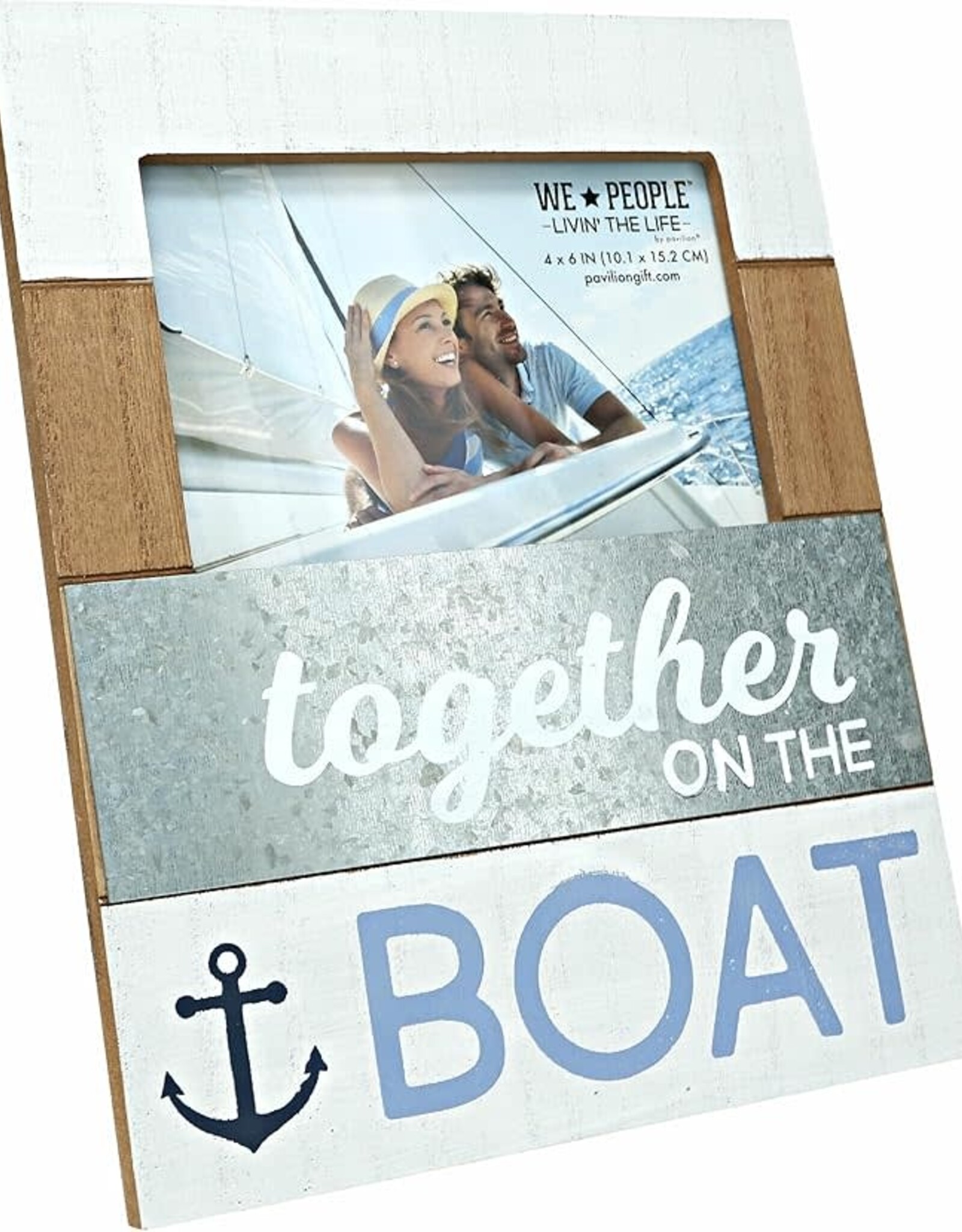 Together On The Boat Frame 7.75' x 10" Frame - Holds 4"x6" Photo