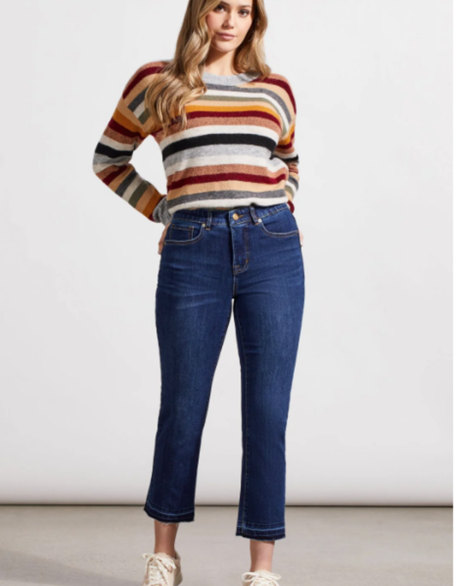 Tribal Tribal 5560O Blue Moon  Sophia Curvy Hugging Denim Pant