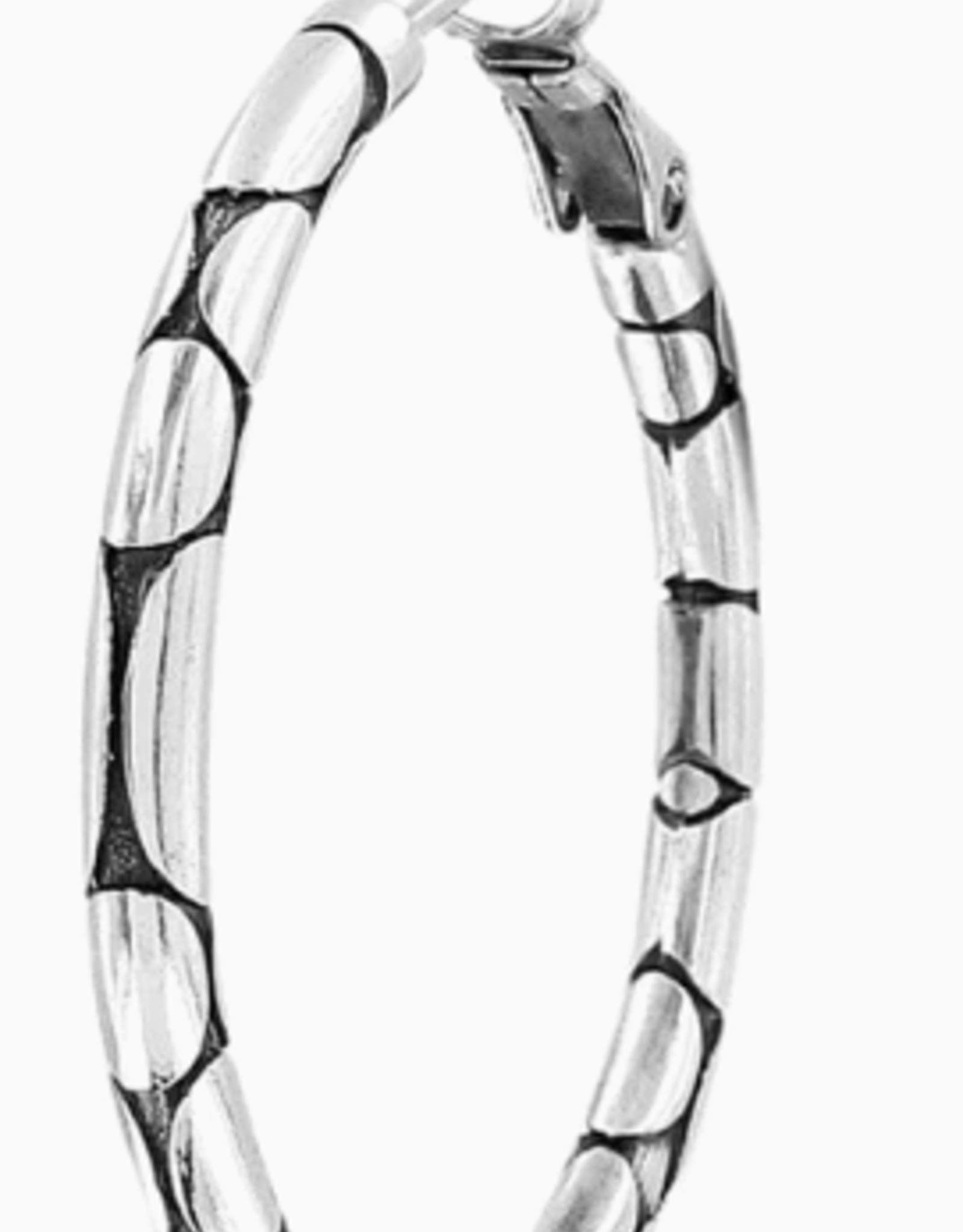 Brighton Brighton JA5420 Silver Pebble Small Hoop Earring