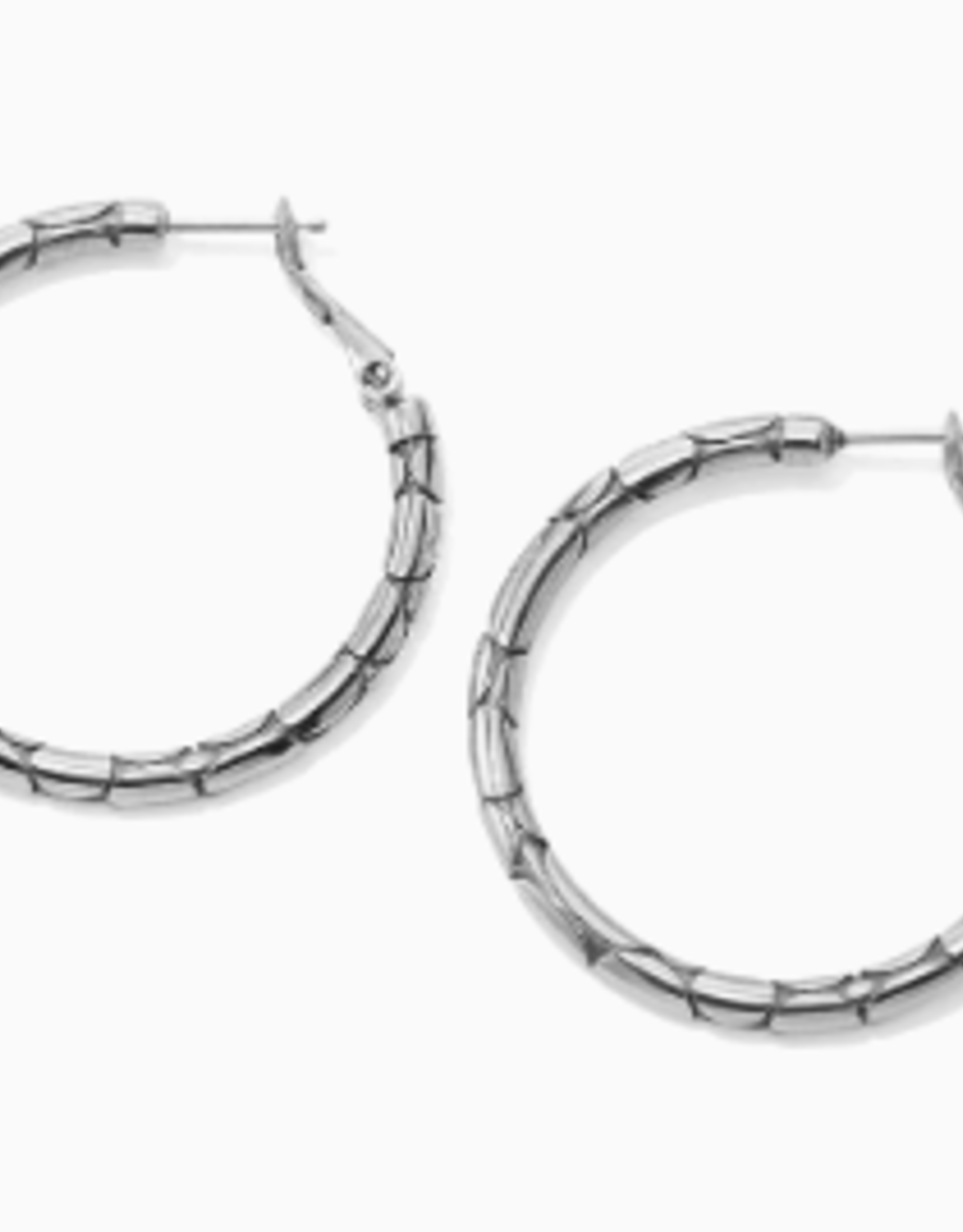Brighton Brighton JA5420 Silver Pebble Small Hoop Earring