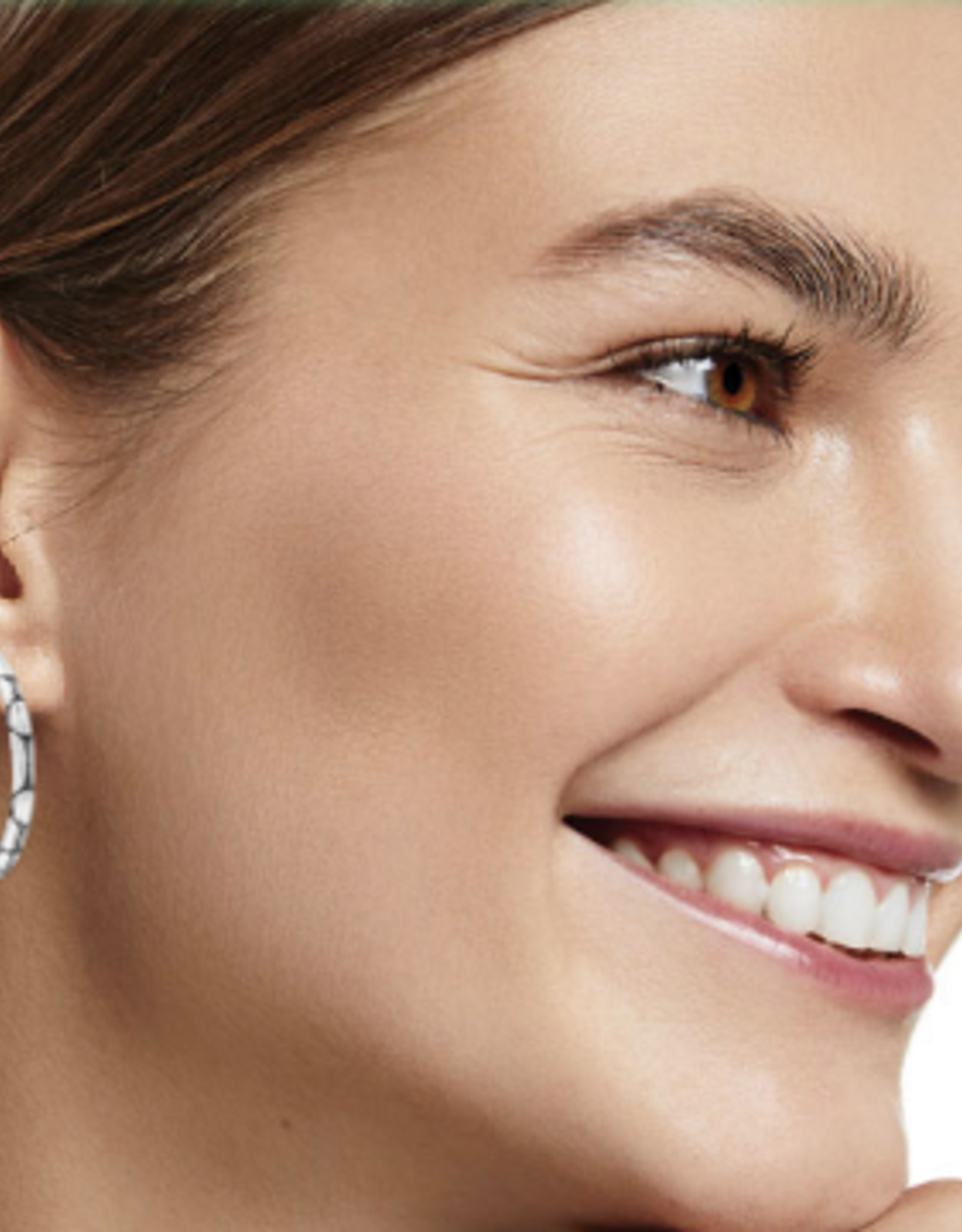 Brighton Brighton JA5420 Silver Pebble Small Hoop Earring