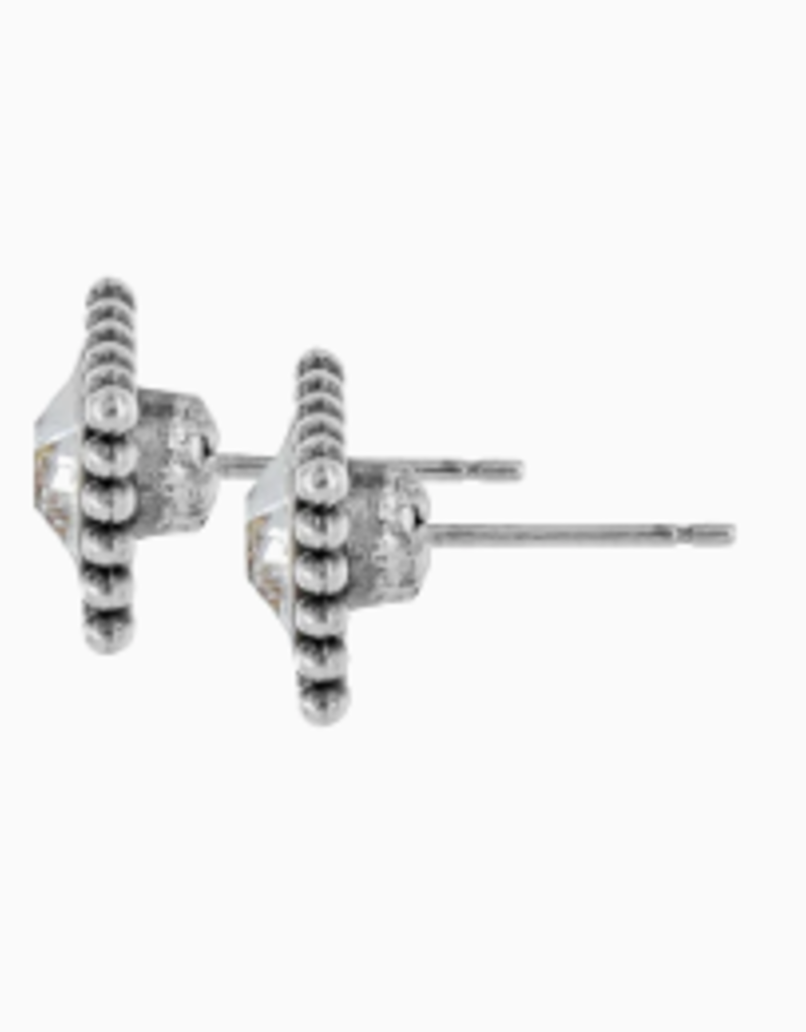 Brighton Brighton Silver/Stone Sparkle Square Mini Post Earring