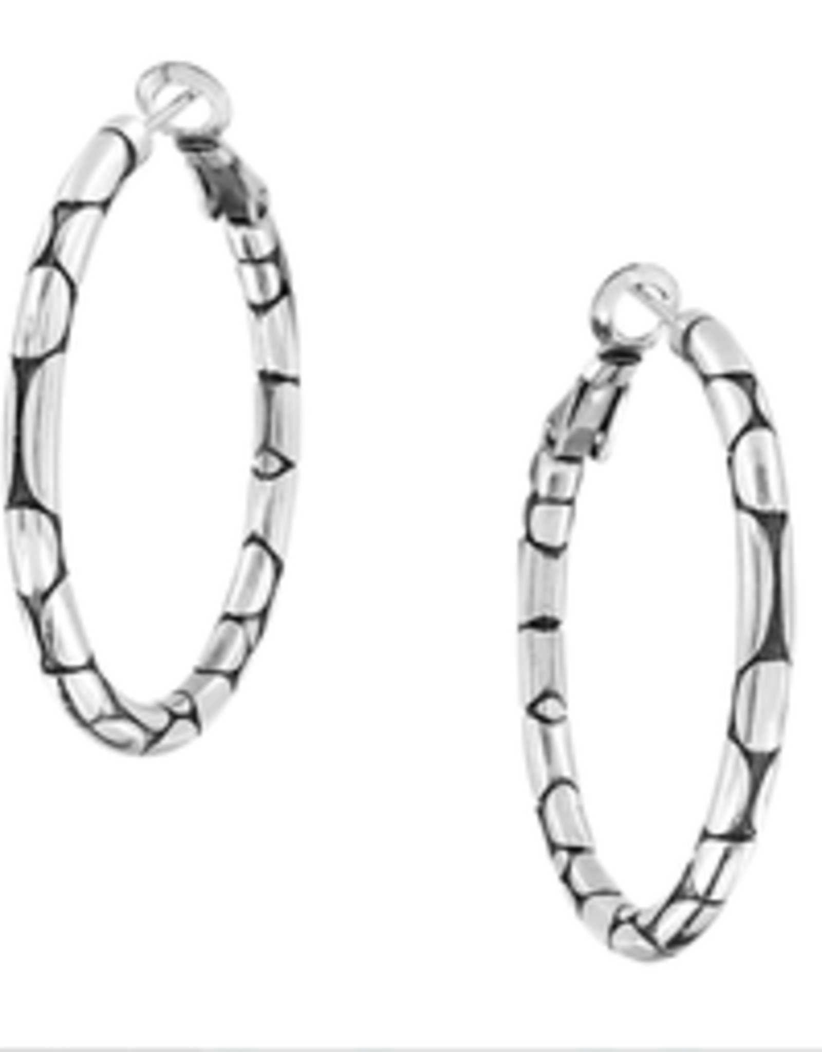 Brighton Brighton JA5420 Silver Pebble Small Hoop Earring