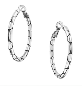 Brighton Brighton Silver Pebble Small Hoop Earring