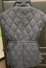 Sunday Sunday Black Quilted  Zip Up Funnel Neck Vest