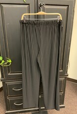 Pure Essence PURE  Essence 5762363  Black/Ivory  Pull On Drawstring Elastic Waist Pant AS