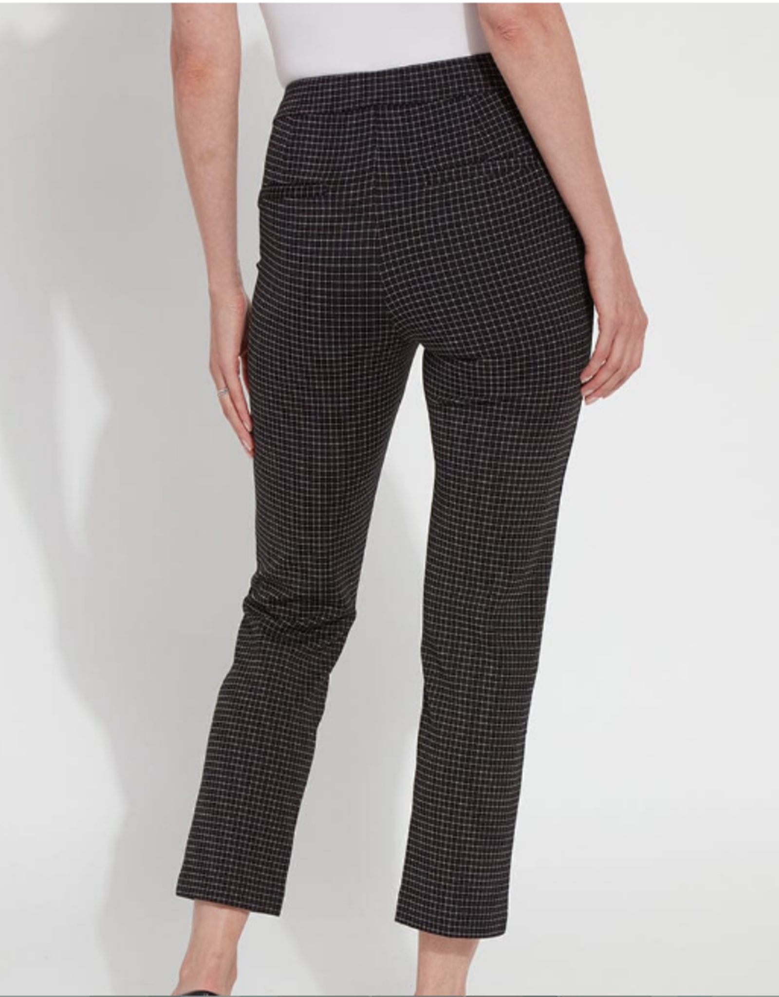 Lysse Lysse Black/White Criss Cross Check Print Pull On Pant  CC