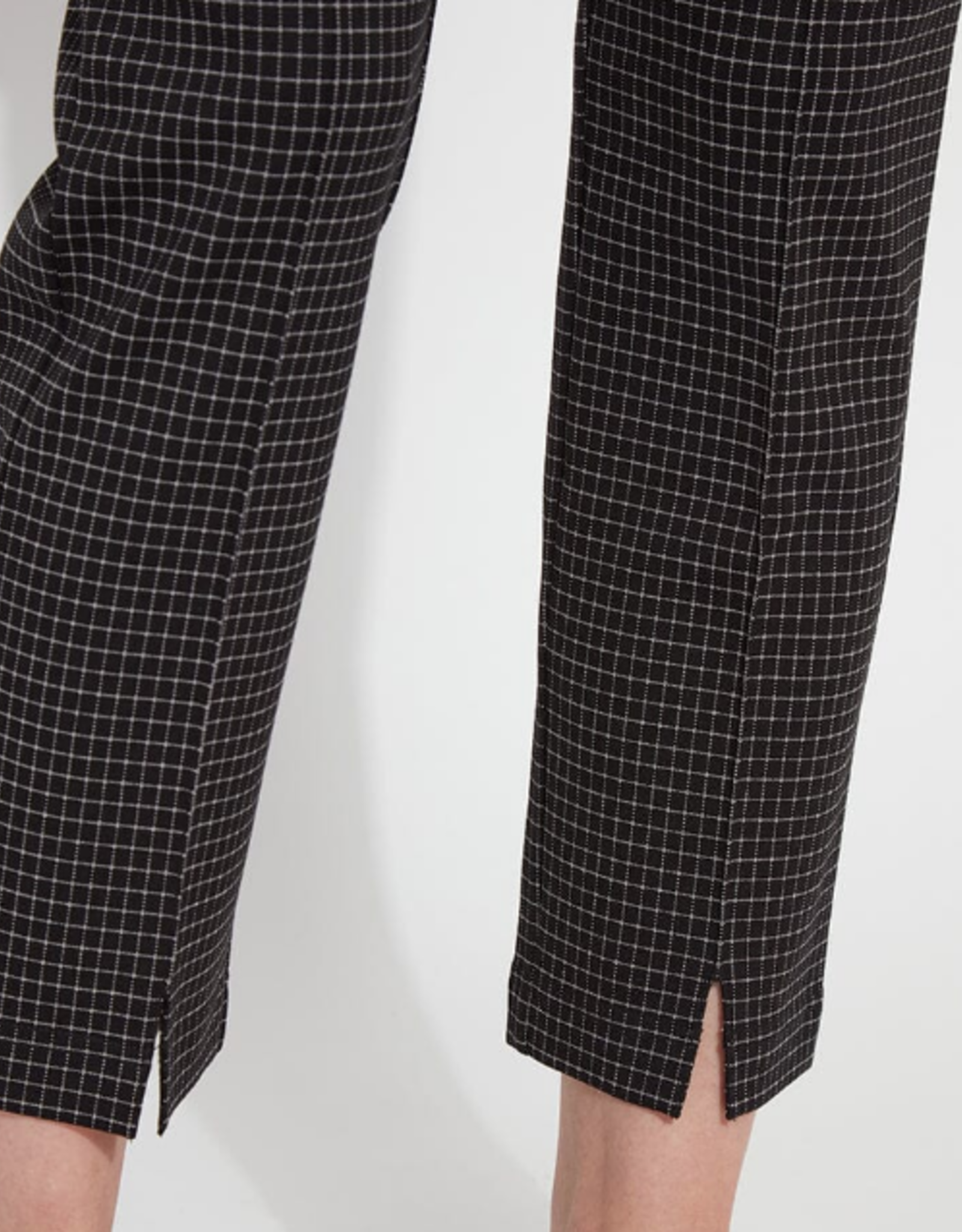 Lysse Lysse Black/White Criss Cross Check Print Pull On Pant  CC