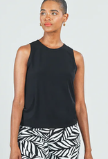 Clara Sun Woo Clara Sun Woo TK24 Black High Neck Tank Top