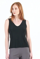 Clara Sun Woo Clara Sun Woo Black Basic Reversible Tank LE