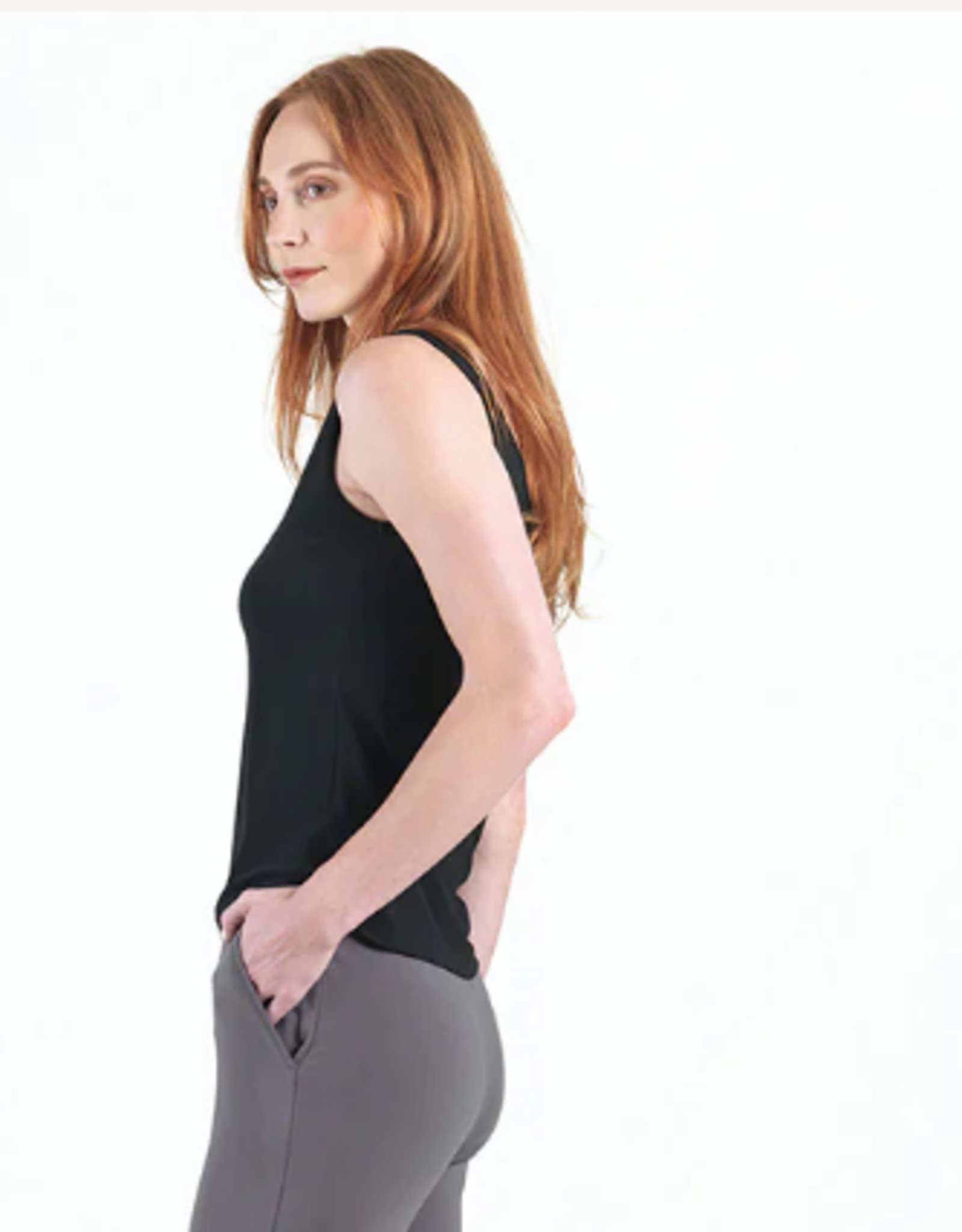 Clara Sun Woo Clara Sun Woo TKY Black Basic Reversible Tank